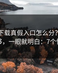 爱游戏下载真假入口怎么分？我做了两步就够，一眼就明白：7个快速避坑